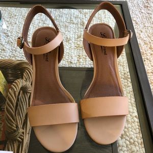 Lucky Brand Leather High Heel Sandals
